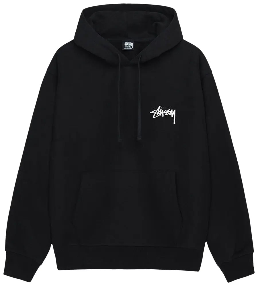 Stüssy Cherries drawstring hoodie Black/White