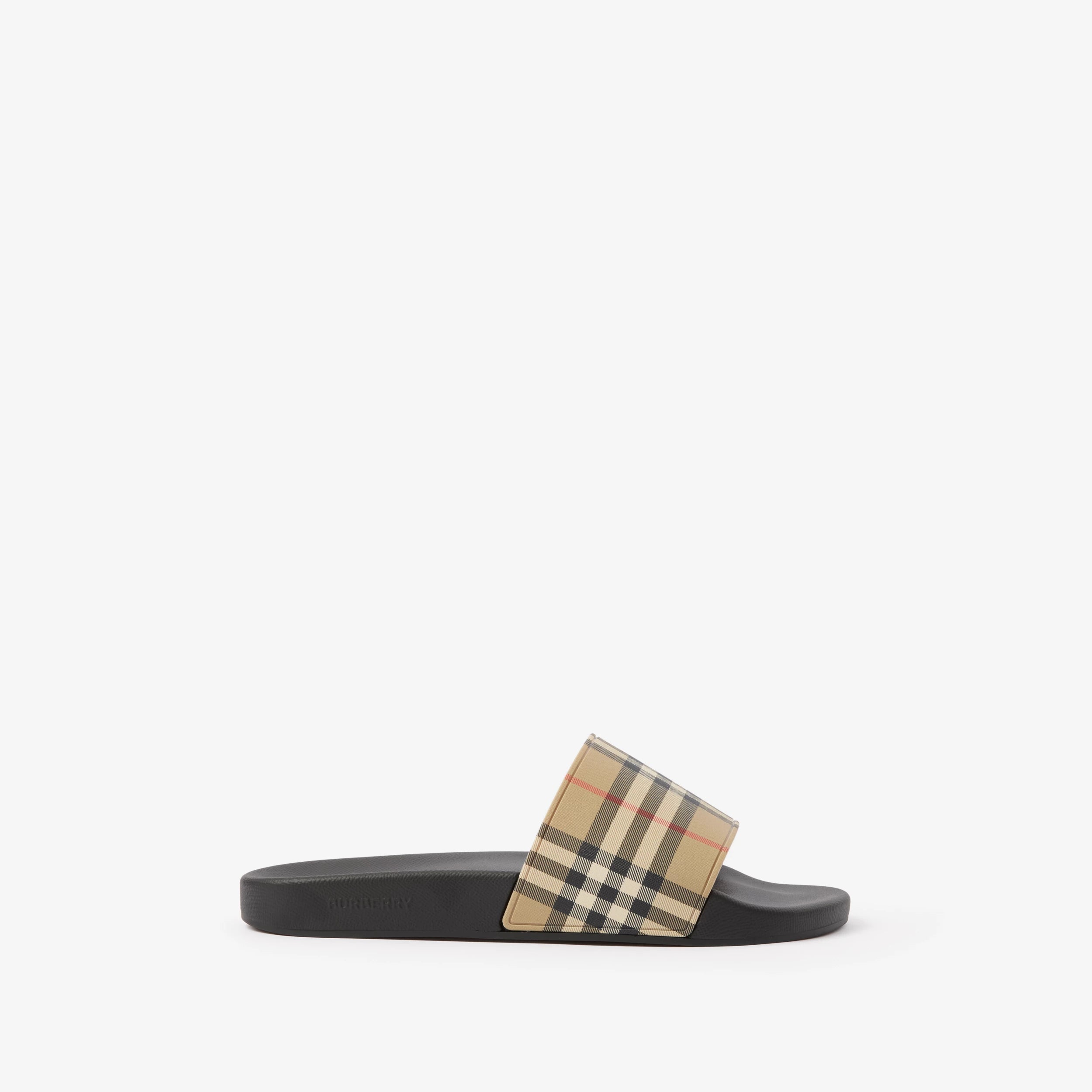 BURBERRY Check Slides