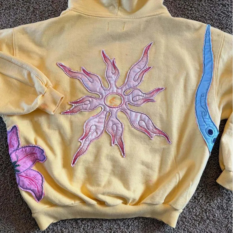 Scuffers Shark Flower Hoodie Y2K TRENDING RARE