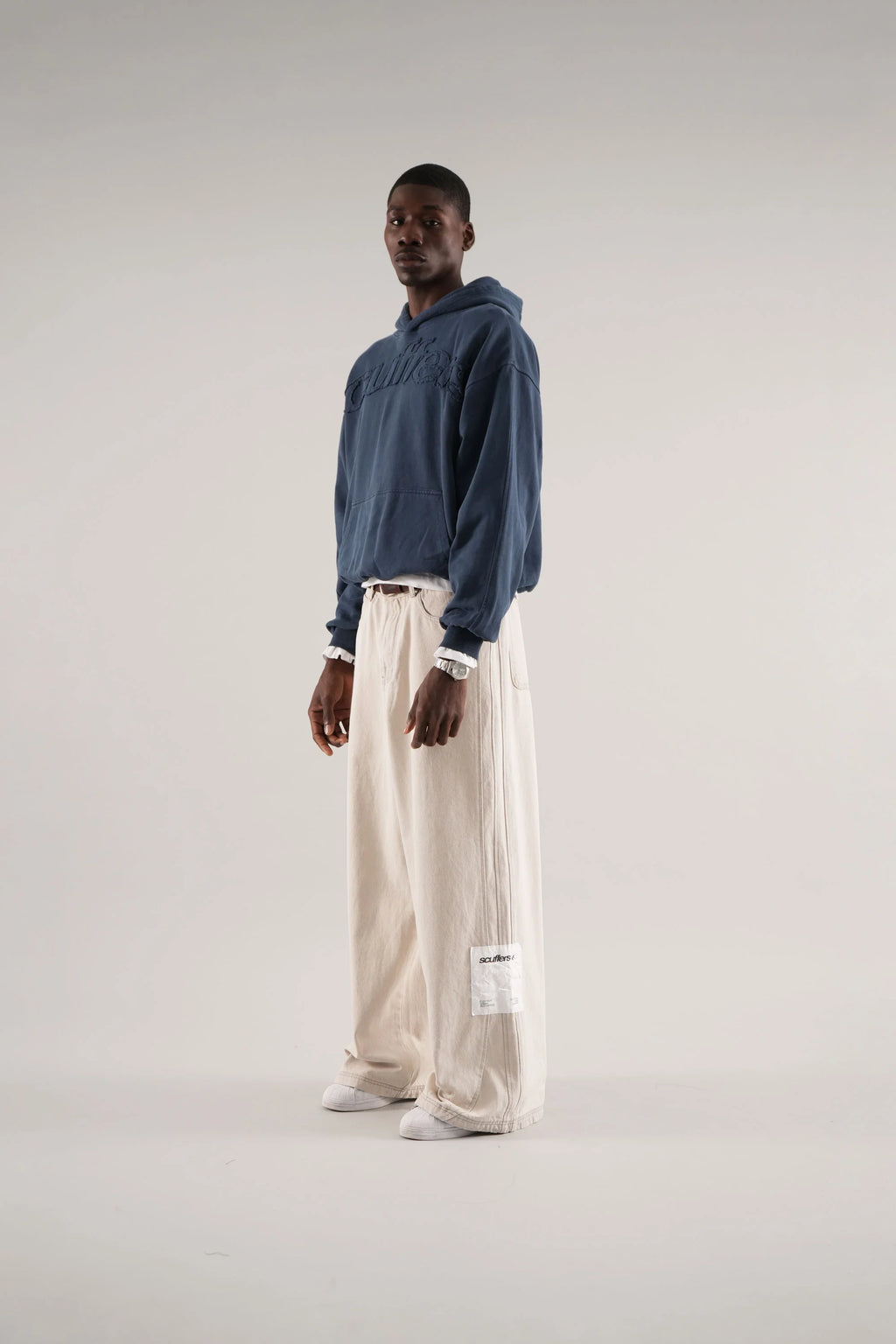 Raw Blue Scuffers Hoodie Y2K