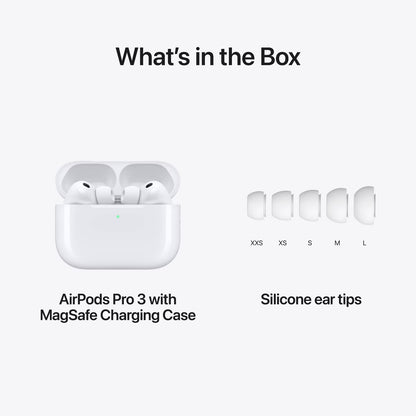 Apple AirPods Pro 3 Wireless Earbuds with Active Noise Cancellation