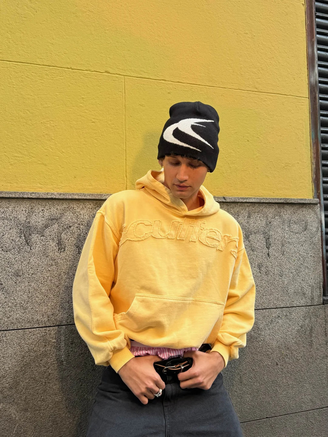 Raw Yellow Scuffers Hoodie Y2K