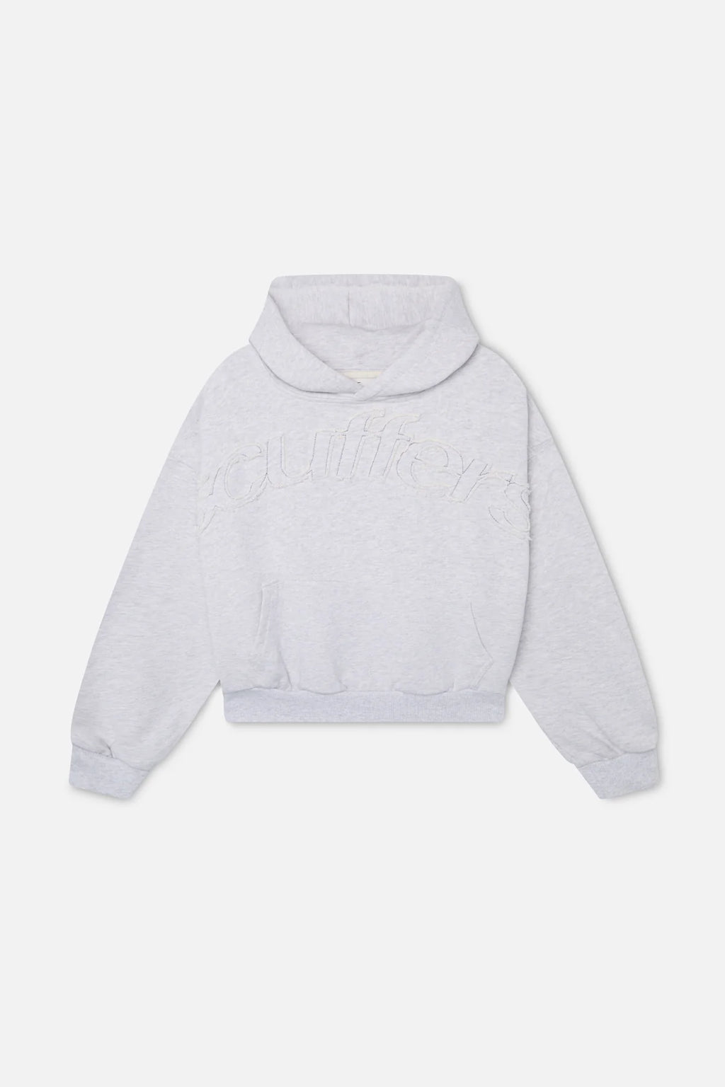 Raw Light Grey Scuffers Hoodie Y2K