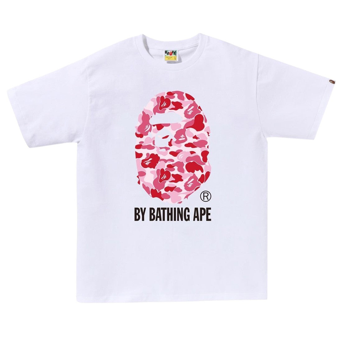 Bathing Ape Men ABC Camo By Bathing Ape Tee (white / pink)