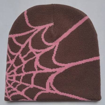 Four Seasons Men's And Women's Universal Y2K Knit Hat Spider Web Riding Outdoor Sports Fashion Hat