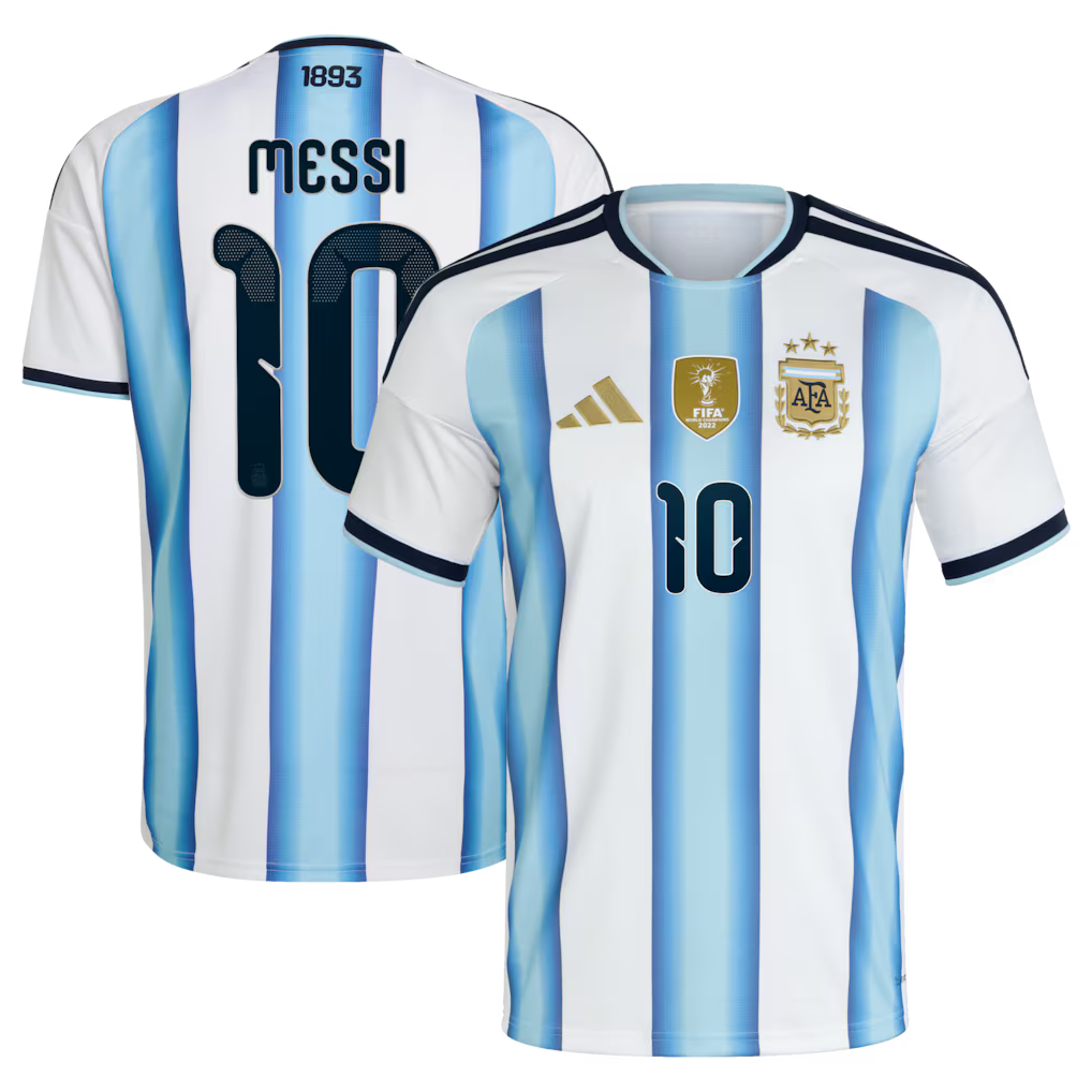 Lionel Messi Argentina National Team adidas 2026 Home Jersey - White/blue