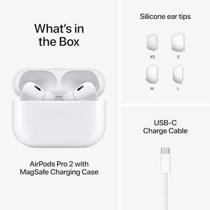 Apple - AirPods Pro (2nd generation) with MagSafe Case (USB‑C) - White